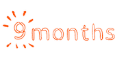 9 Months Sticker by ASF brush