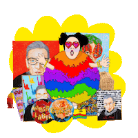 Frida Kahlo Yas Sticker by Ashley Longshore