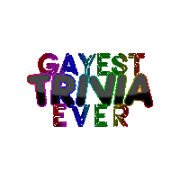 Gayest Trivia Ever Sticker by The Lipstick Lounge