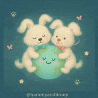 Planet Earth Dog GIF by HammyandBrody