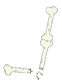 Skeleton Letters Sticker by Peter Bjorn and John