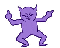 Angry Devil Sticker