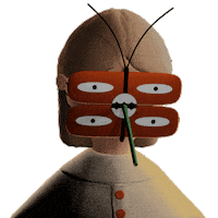 Horror Butterfly Sticker by thezohardvir