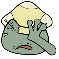 0ritia animated frog oritia poppythefrog Sticker