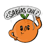 English Orange Sticker
