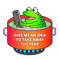 Good Morning Fear Sticker by PEEKASSO
