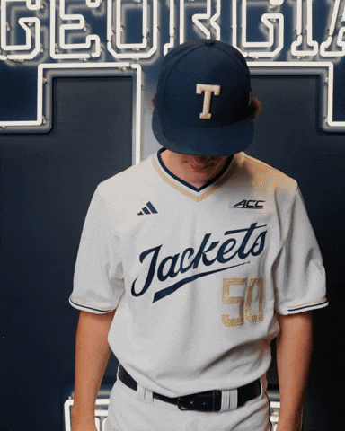 Georgia Tech Baseball GIF by Georgia Tech Yellow Jackets