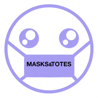 masksandtotes fashion pink face purple GIF