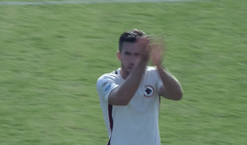 happy kevin strootman GIF by AS Roma