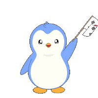 Waving K Pop Sticker by Pudgy Penguins