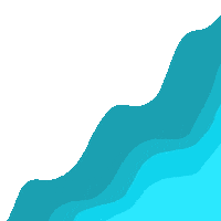 Wave Turquoise Sticker by Sheila Streetman