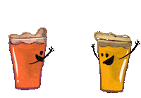 cofreilustrado love happy beer cheers Sticker