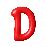 3D Alphabet Sticker