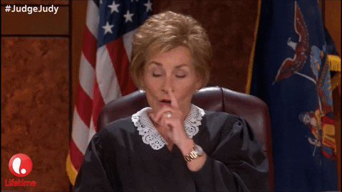 who cares judge judy GIF by Lifetime Telly