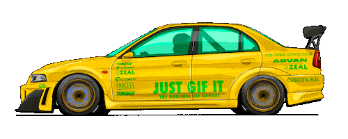 Car Racing Sticker by kneapolitan