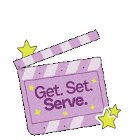 Clapperboard Serve Sticker by Moxie Beauty