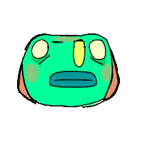 greeenisold frog froggy geoffrey phrog Sticker