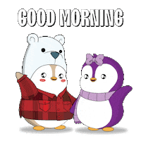 Good Morning Sticker by Pudgy Penguins