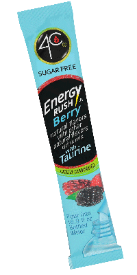 4cfoods caffeine berry sugar free energy rush Sticker
