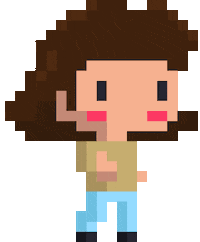 twoPIXELS happy pixel pixelart retro Sticker