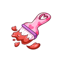 Valentine Paint Sticker by Neopets