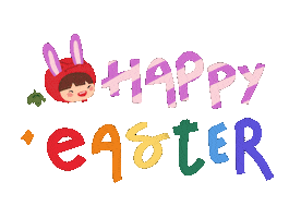 Happy Easter Eggs Sticker by Ang Ku Kueh Girl and Friends