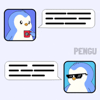 Text Hello GIF by Pudgy Penguins