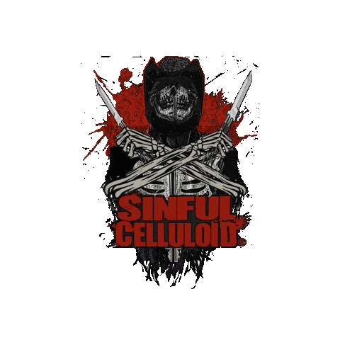 Horror Skeleton Sticker by Sinfulcelluloid