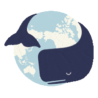 Earth Whale Sticker by TWOTHIRDS
