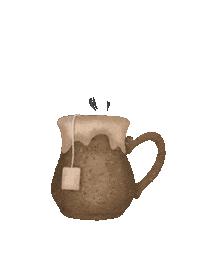 Tea Time Fall Sticker