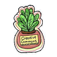 Go Green Creative Commons Sticker by Florens Debora