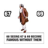 6 7 Sticker