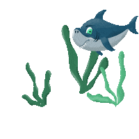 Fish Shark Sticker