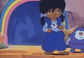 rainbow brite dance GIF