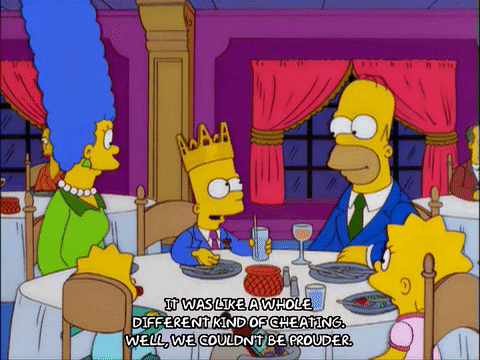 homer simpson dinner GIF