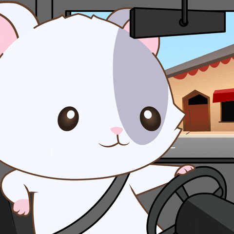 henlokart giphyupload driving hamster chilling GIF