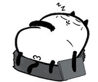 ThisisBoringday cat sleep thisisboringday nobpon Sticker