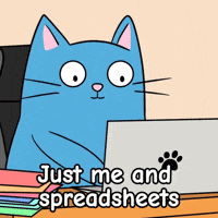 Blue Cat Help GIF