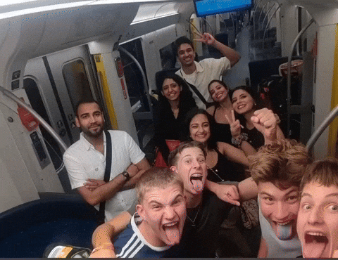 Victory Train GIF