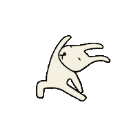 swanzystory bunny rabbit yoga yogi Sticker