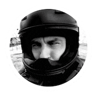 Motorcycle Rider Helmet Sticker by Motoveli Motorcycle Magazine