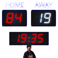 19 Away Sticker