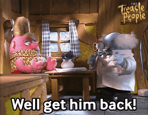 Get Back Here Stop Motion GIF by Fire Mountain Productions
