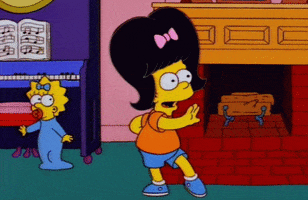 Happy Maggie Simpson GIF by The Simpsons