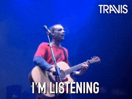 I Cant Hear You Fran Healy GIF by Travis