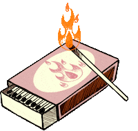 yleareena fire flame matches yle Sticker