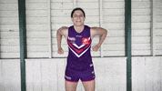 Fist Pump Franklin GIF by Fremantle Dockers
