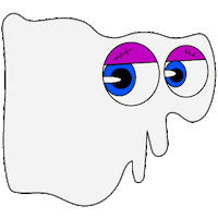 hazeandlines halloween eyes scary spooky Sticker