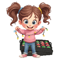 Boys Girls Christmas Ornaments Sticker