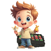 Boys Girls Christmas Ornaments Sticker